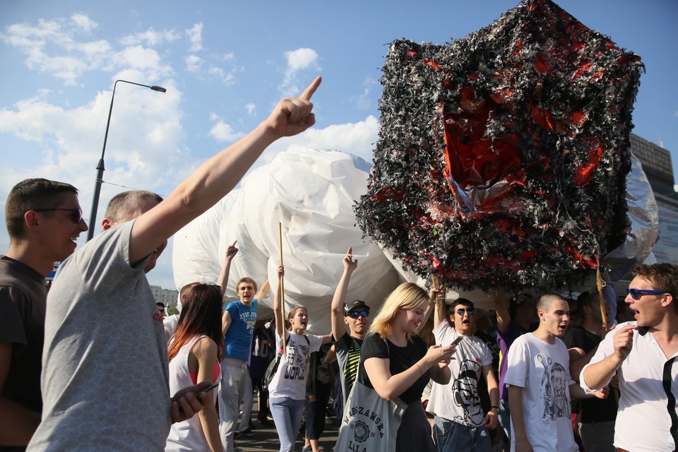 WARSZAWA MARSZ WYZWOLENIA KONOPI (uczestnicy marszu)