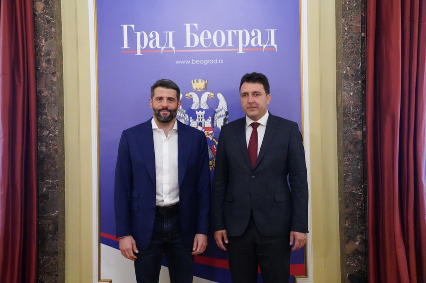 Aleksandar Šapić i  Strahinja Bašević