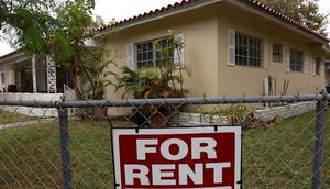 A for rent sign is posted in front of a home on December 12, 2023 in Miami, Florida.Joe Raedle/Getty Images