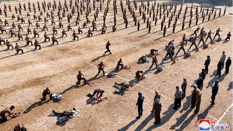 Vojnici Severne Koreje na obuci | Foto: Reuters