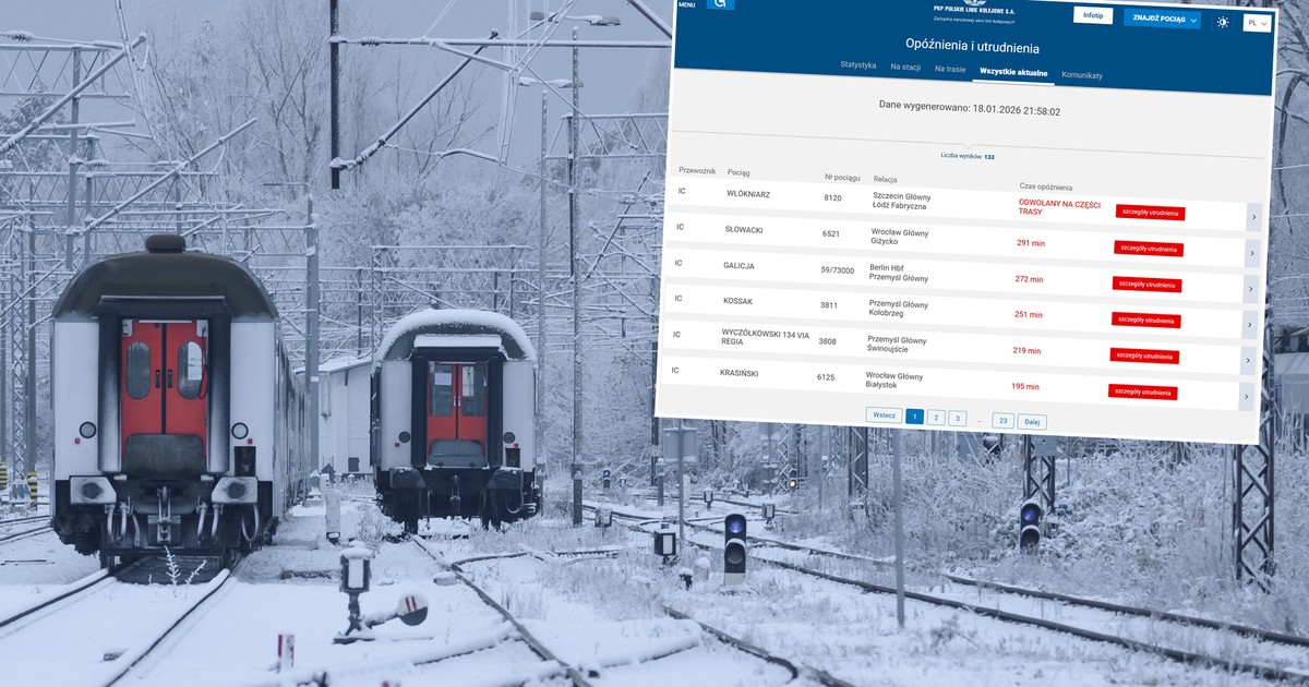 Kolejny paraliż na torach! Pasażerowie utknęli w pociągach