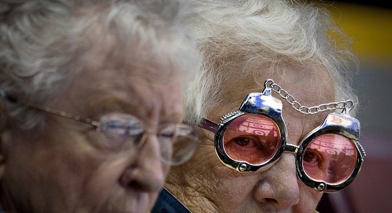 Fans at the World Men's Curling Championships.