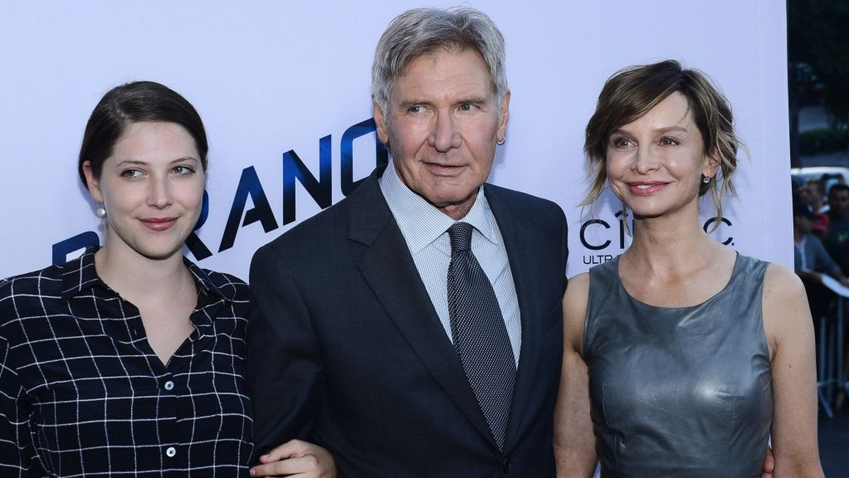 Harrison Ford i Calista Flockhart na premierze filmu "Paranoia"