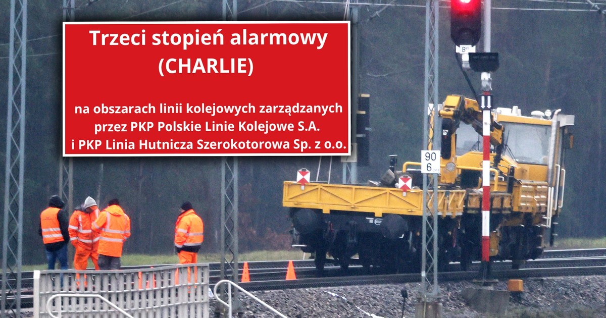 Komunikat RCB. 3. stopień CHARLIE-CRP wszedł w życie na wybranych liniach kolejowych