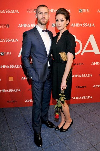 Bartosz Porczyk i Magdalena Grąziowska na premierze filmu 'AmbaSSada'