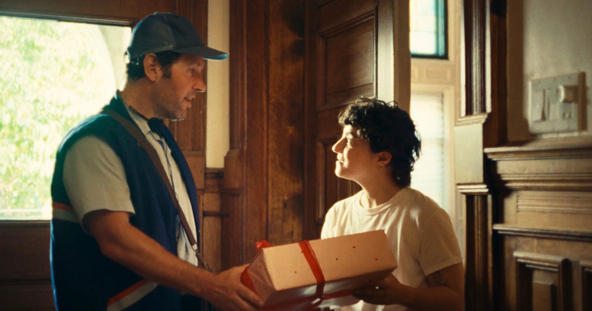 Paul Rudd stars as a flustered mail man with a sick ferret in Claud's ...