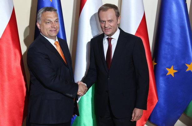 Premier RP Donald Tusk i premier Węgier Viktor Orban w Warszawie. Fot. PAP/Rafał Guz