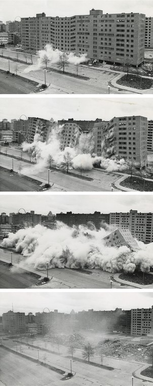 Wyburzanie Pruitt-Igoe. Fot.: U.S. Department of Housing and Urban Development