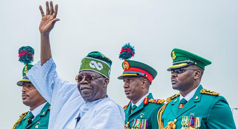 President Bola Tinubu at his inauguration ceremony [NPF]