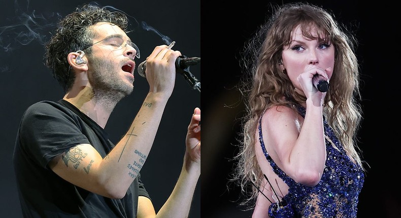 Matty Healy and Taylor Swift.Gary Miller/Don Arnold/TAS24/Getty Images