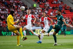 Cztery bramki w Pradze. Kwestia awansu do Ligi Europy wciąż otwarta