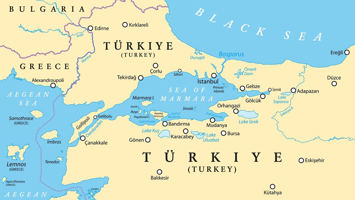 Grčka i Turska, mapa