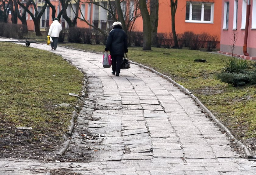 Chodniki w Łodzi wymagają remontu