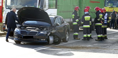 Wypadek zastępcy szefa policji. Staranowali dwa auta