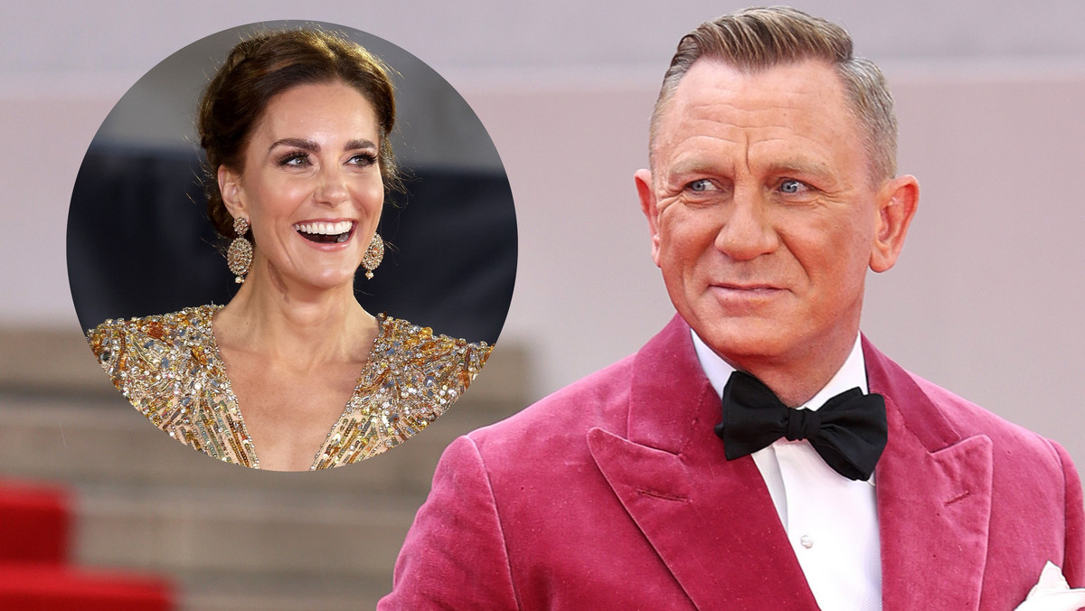 Daniel Craig skomplementował księżną Kate na oczach kamer. "Wyglądasz prześlicznie"