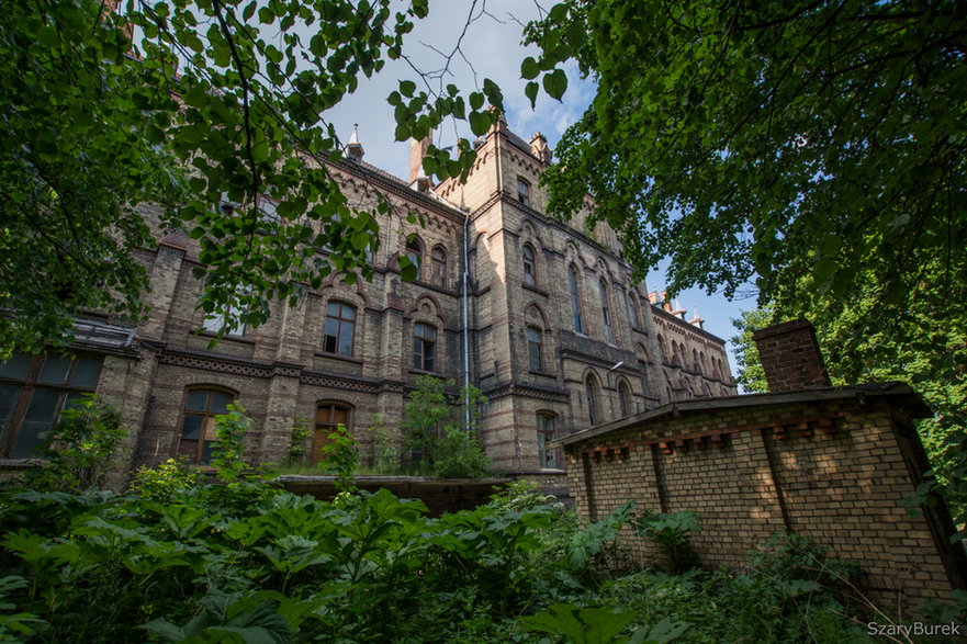Opuszczony "pałac" w Mokrzeszowie, sierpień 2021
