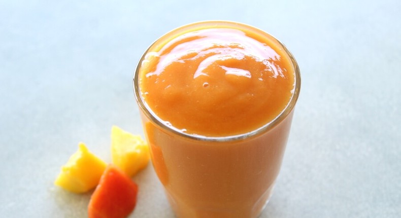 Mango Papaya smoothie