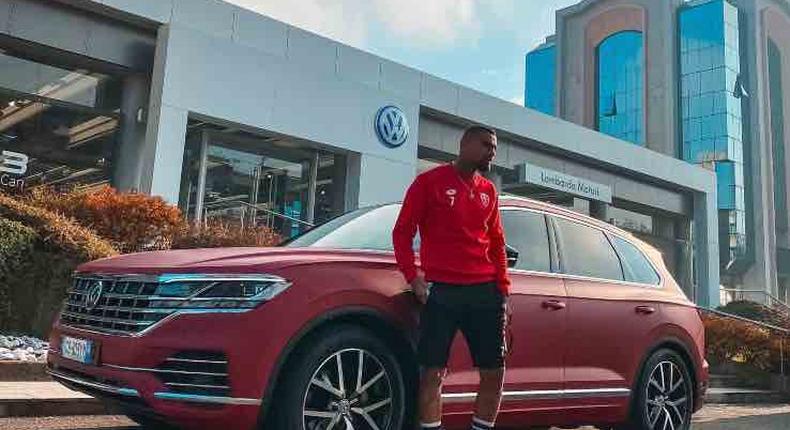 Kevin-Prince Boateng: Ex-Ghana star unveils brand new Volkswagen Touareg