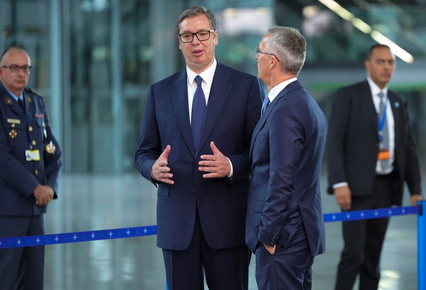 Aleksandar Vučić i Jens Stoltenberg