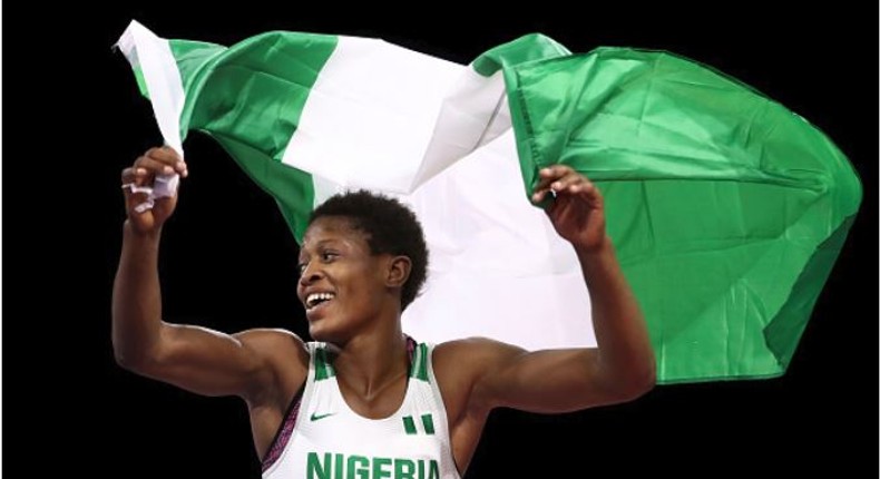 Nigerian freestyle wrestler Odunayo Adekuoroye secures her place at the 2020 Olympics (brila)