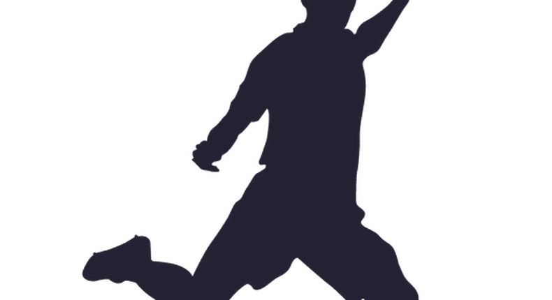 silhouette of football player