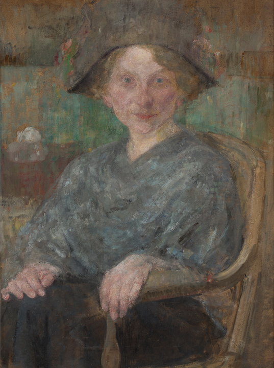 Olga Boznańska - "Portret Henryki Marii Kurnatowskiej" (1913)