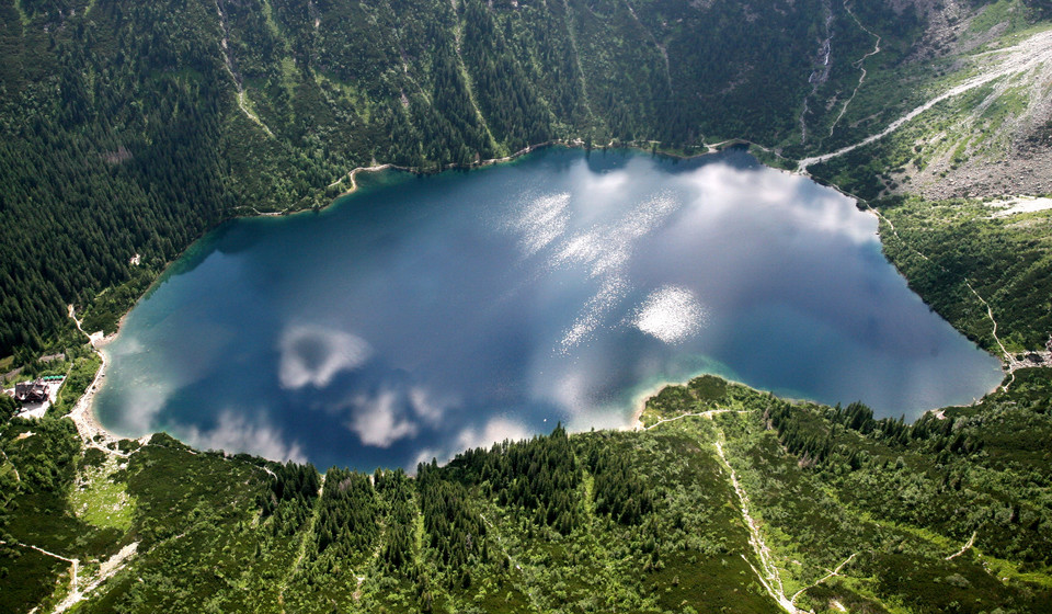 ZAKOPANE TATRY WIDOK Z LOTU PTAKA