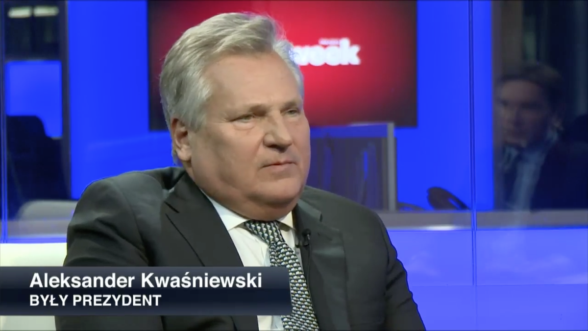 Aleksander Kwaśniewski w programie Tomasz Lis.