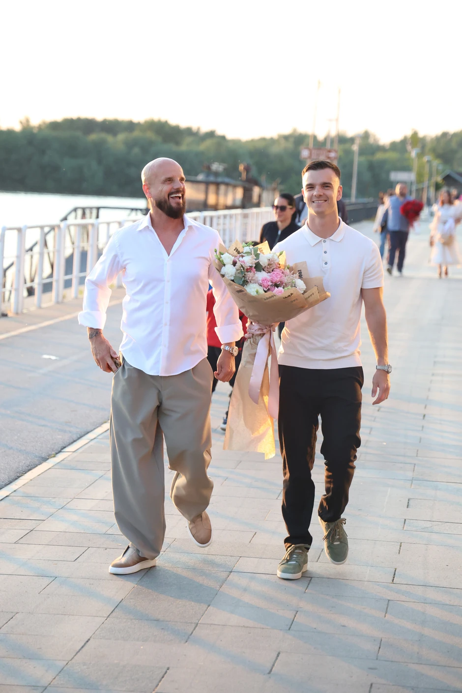 Rođendan Katarine Grujić, Boban Rajović sa sinom
