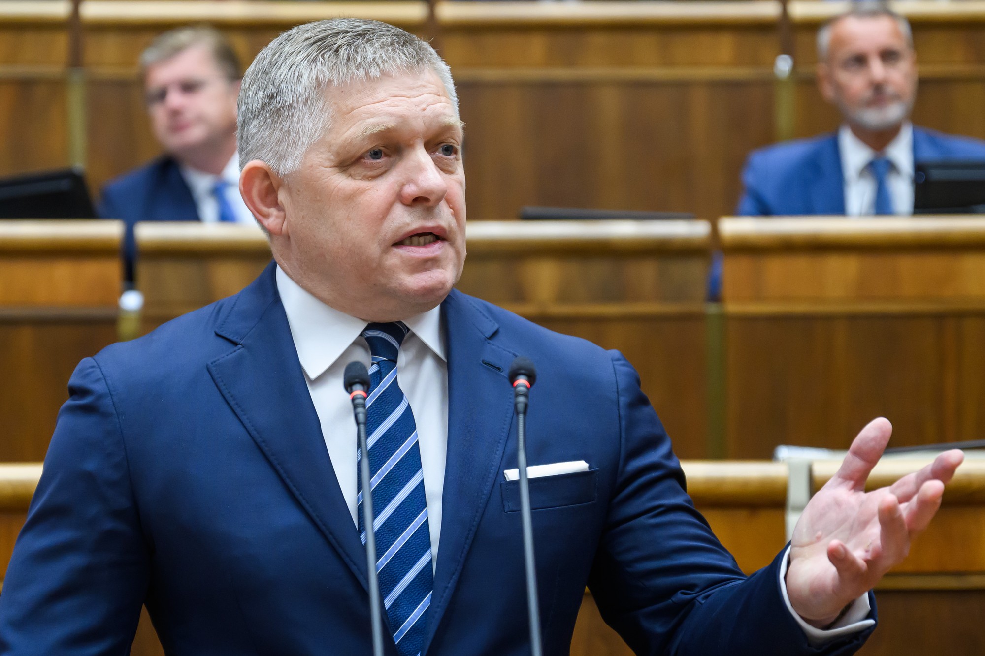 Predseda vlády SR Robert Fico (Smer-SD).