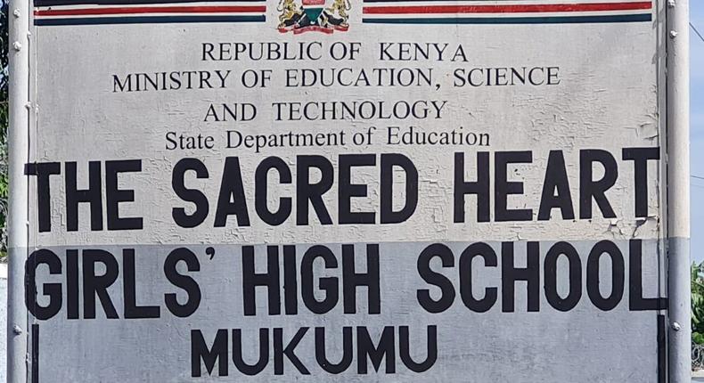 Mukumu Girls High School signage