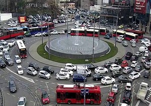 Ogromna gužva na Slaviji i svim prilazima