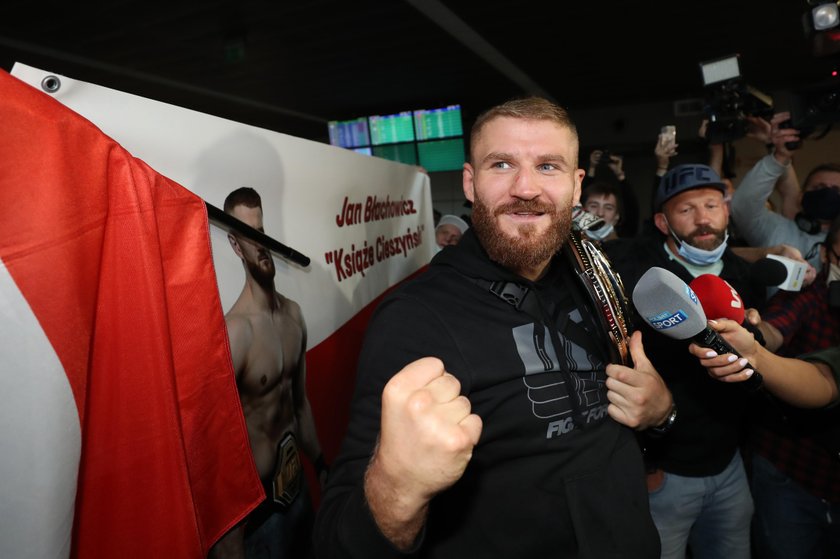 MMA. UFC 253. Jan Blachowicz. Przylot do Polski. 28.09.2020