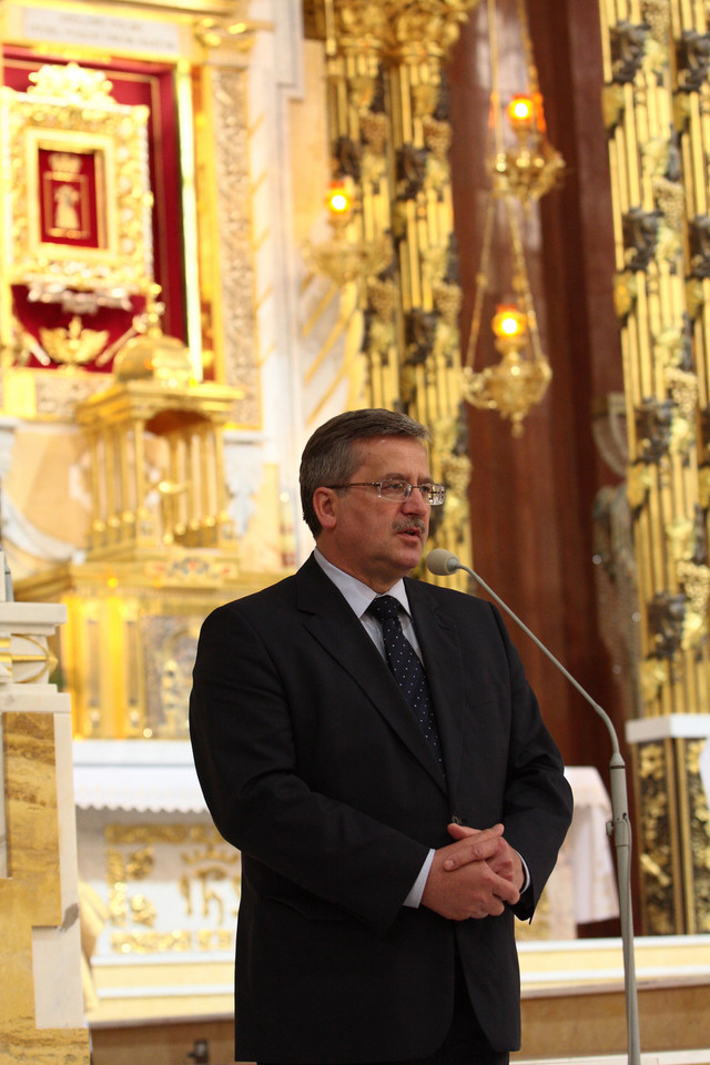 Prezydent w sanktuarium w Licheniu