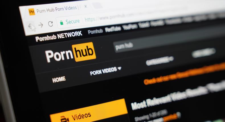 Pornhub, a popular pornography site, is one of the most visited websites in the US.
