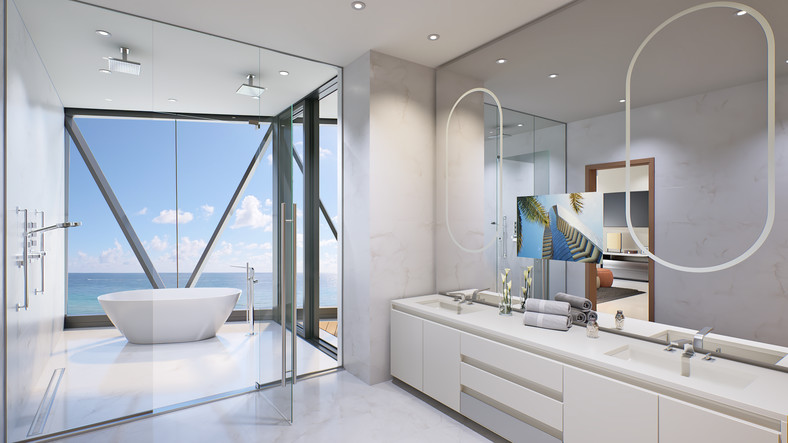 Apartamenty Bentley Residences w Miami z windą samochodową