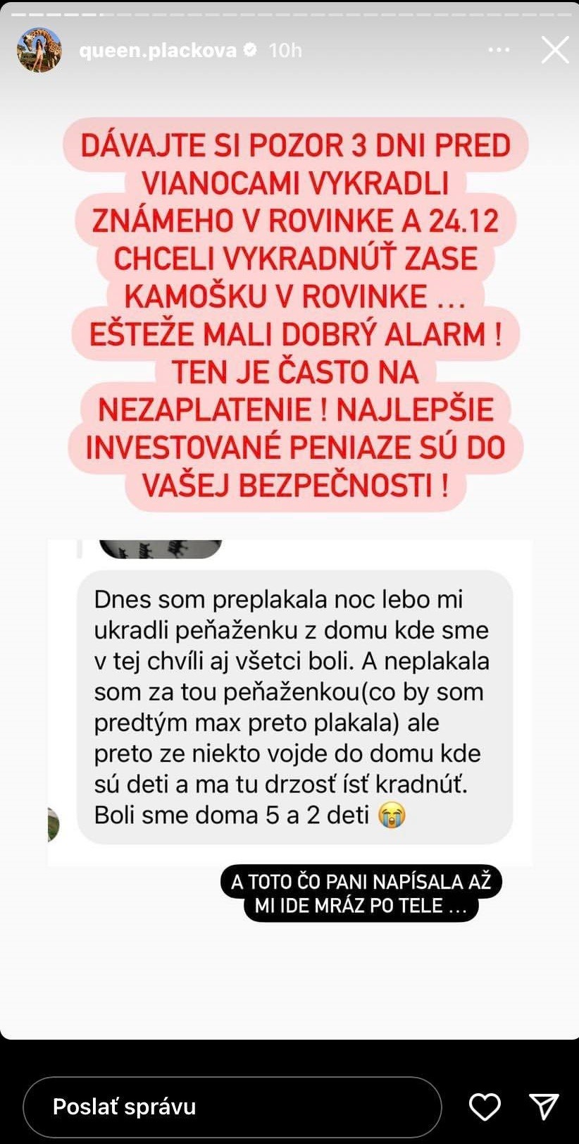 Plačková bije na poplach. 