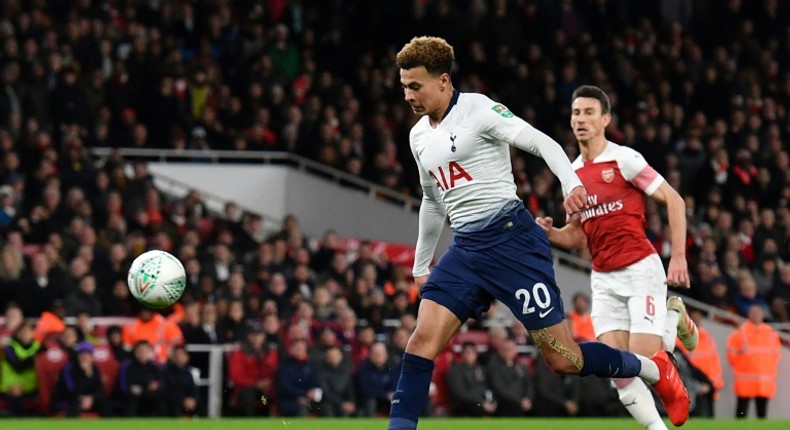 Dele Alli produced a fine finish for Tottenham's second goal in their win at Arsenal