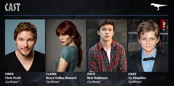 Oto obsada 'Jurassic World'