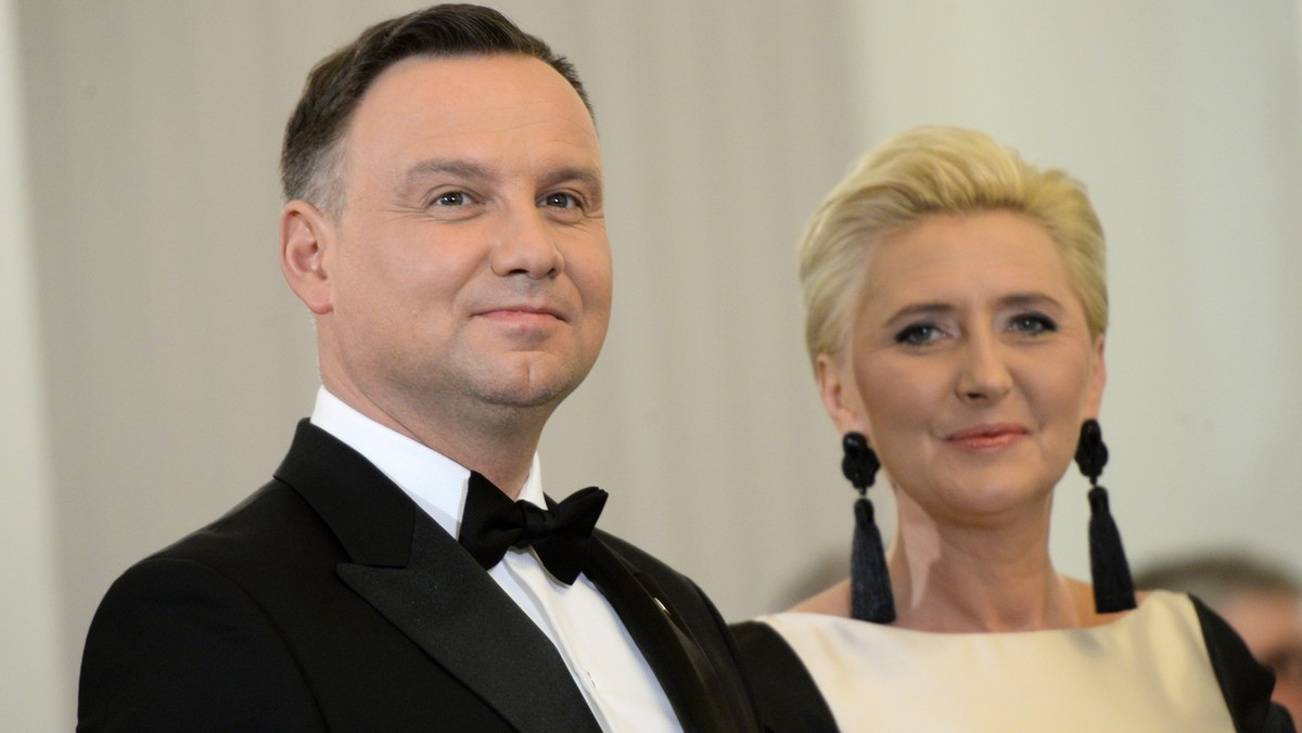 Andrzej Duda z żoną Agatą