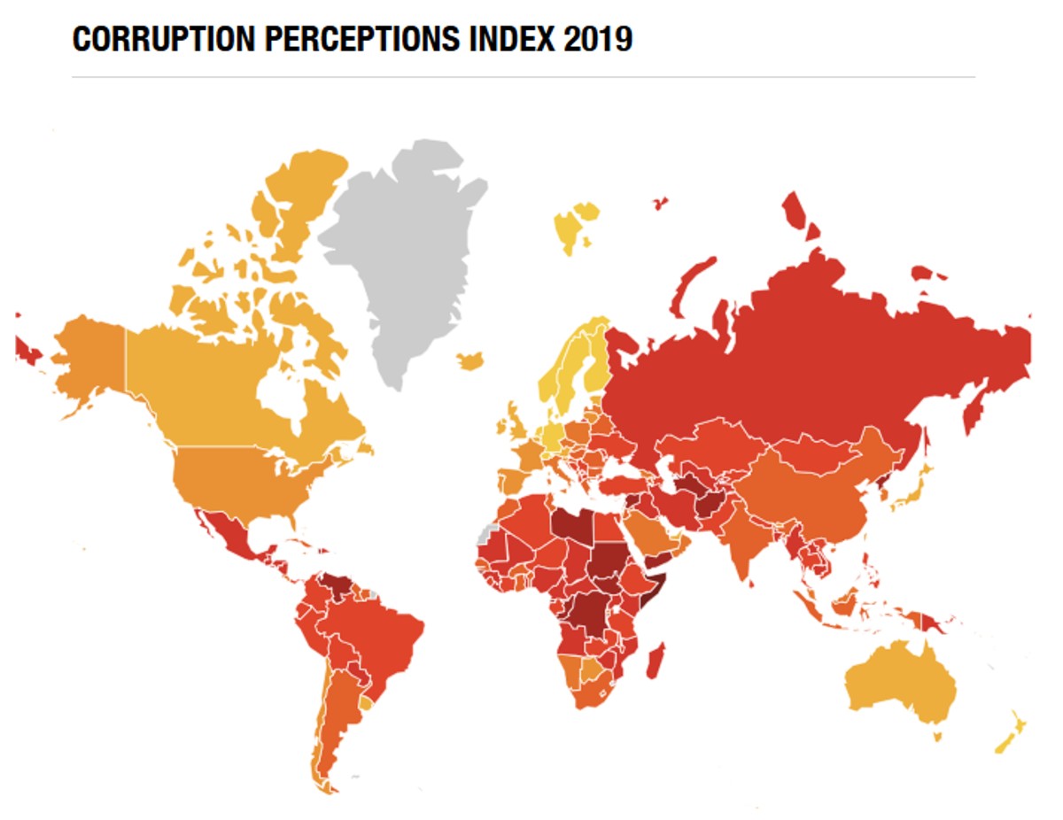 Ranking Transparency International. Polska spada na 41. miejsce