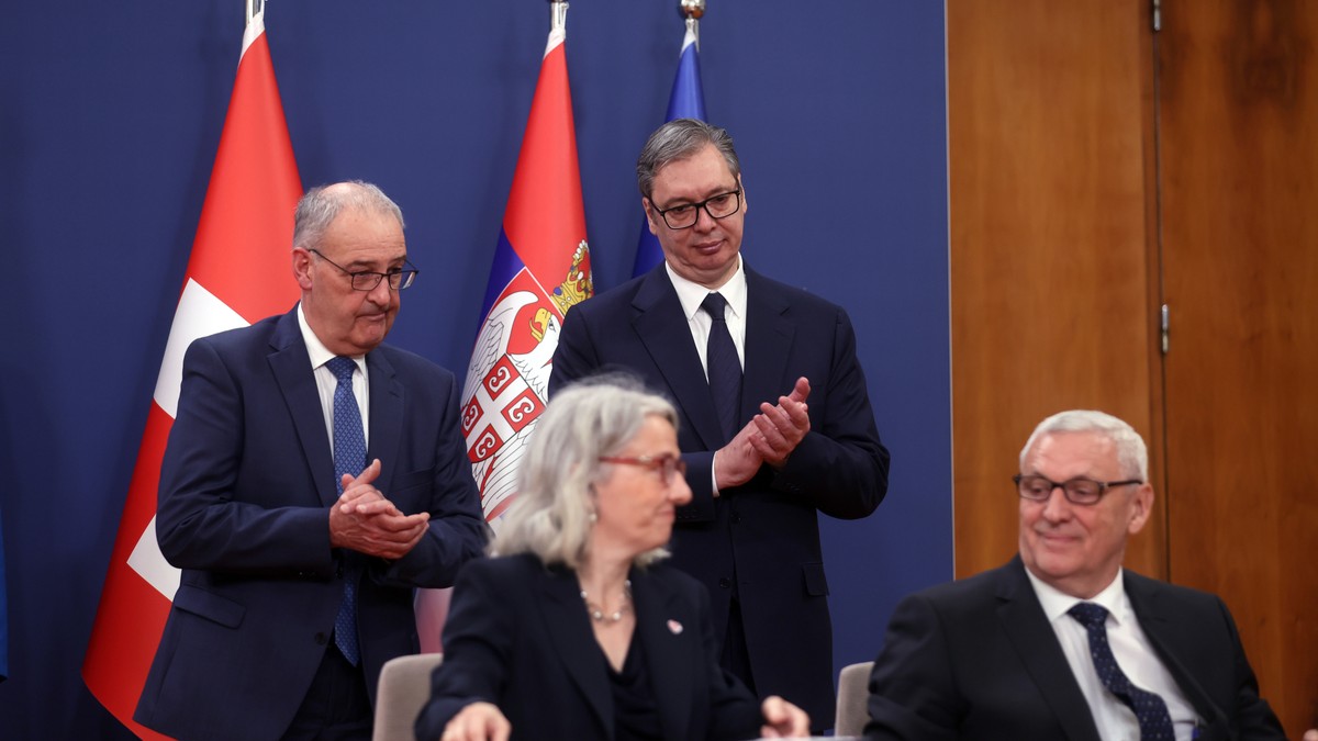 Poseta predsednika Švajcarske Konfederacije Gi Parmelana 
