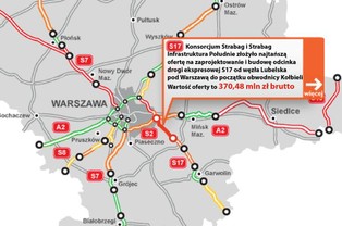 Konsorcjum Strabag wybuduje podwarszawski odcinek S17 za 370 mln zł