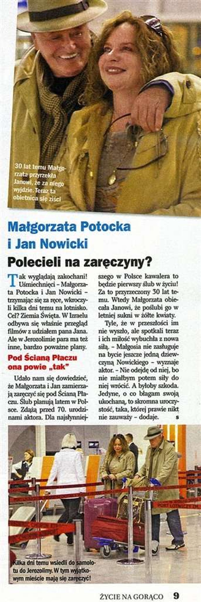 Nowicki: prawda o oświadczynach