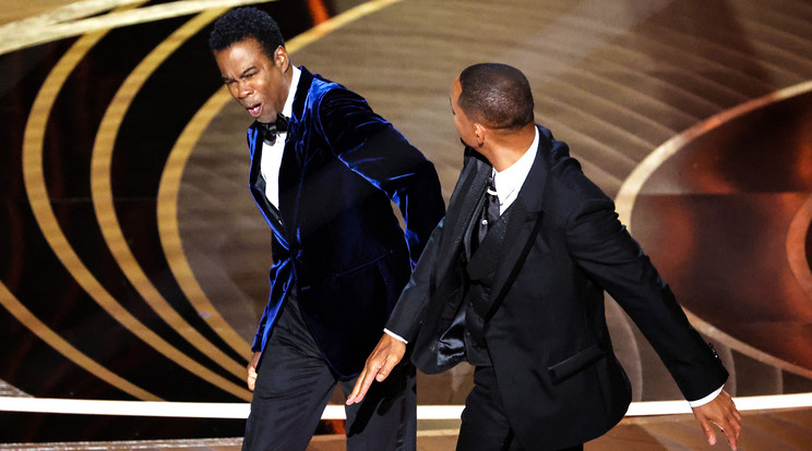 Will Smith tenyerének és Chris Rock arcának találkozása a modern televíziózás egyik legemlékezetesebb pillanata / Fotó: GettyImages