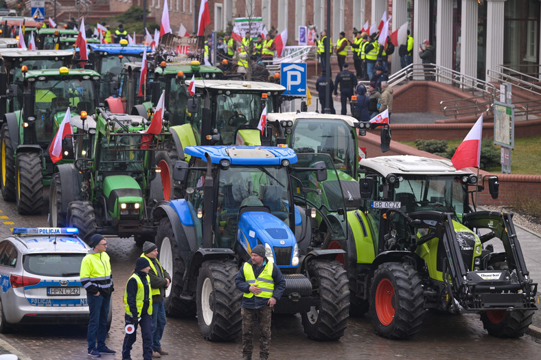 Protesty rolników.