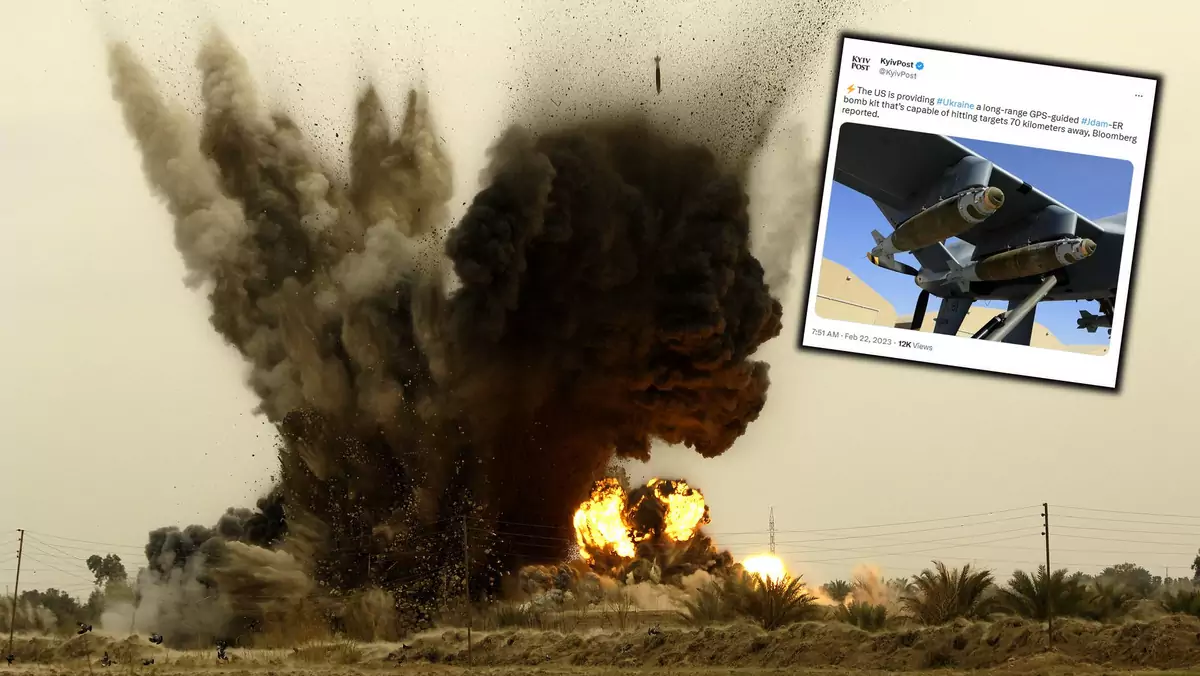 Eksplozja pocisku JDAM-ER