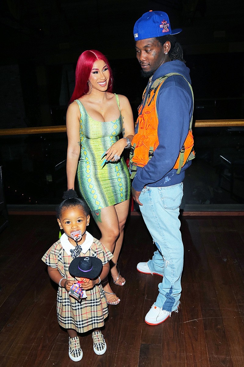 Cardi B and Offset with Kulture their daughter