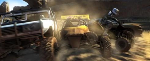 Screen z gry "MotorStorm".