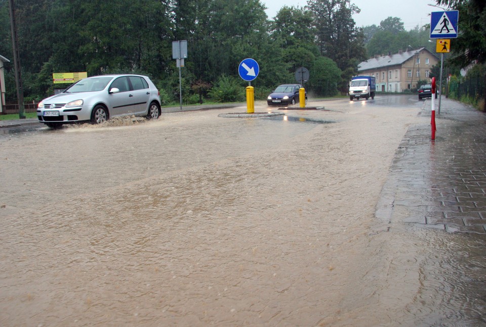 GŁUCHOLAZY POGODA DESZCZ PODTOPIENIA OPOLSKIE